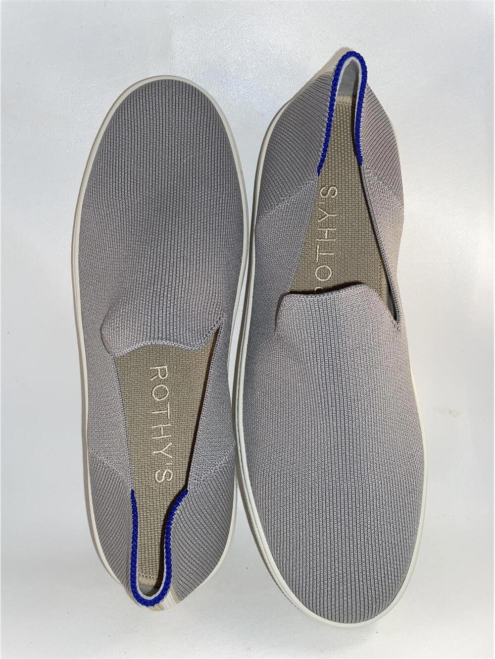 Rothy's Sneakers Slip On Gray Women's Shoes Size 8.5 New
